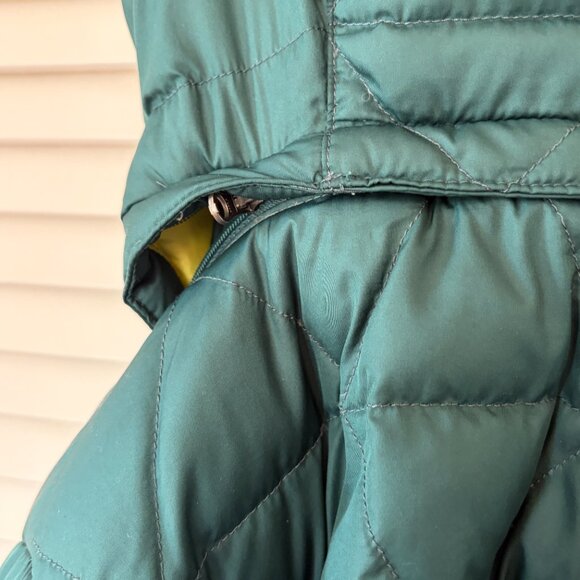 L.L. Bean boys' down jacket small 8 puffer quilted hooded green - Picture 5 of 11
